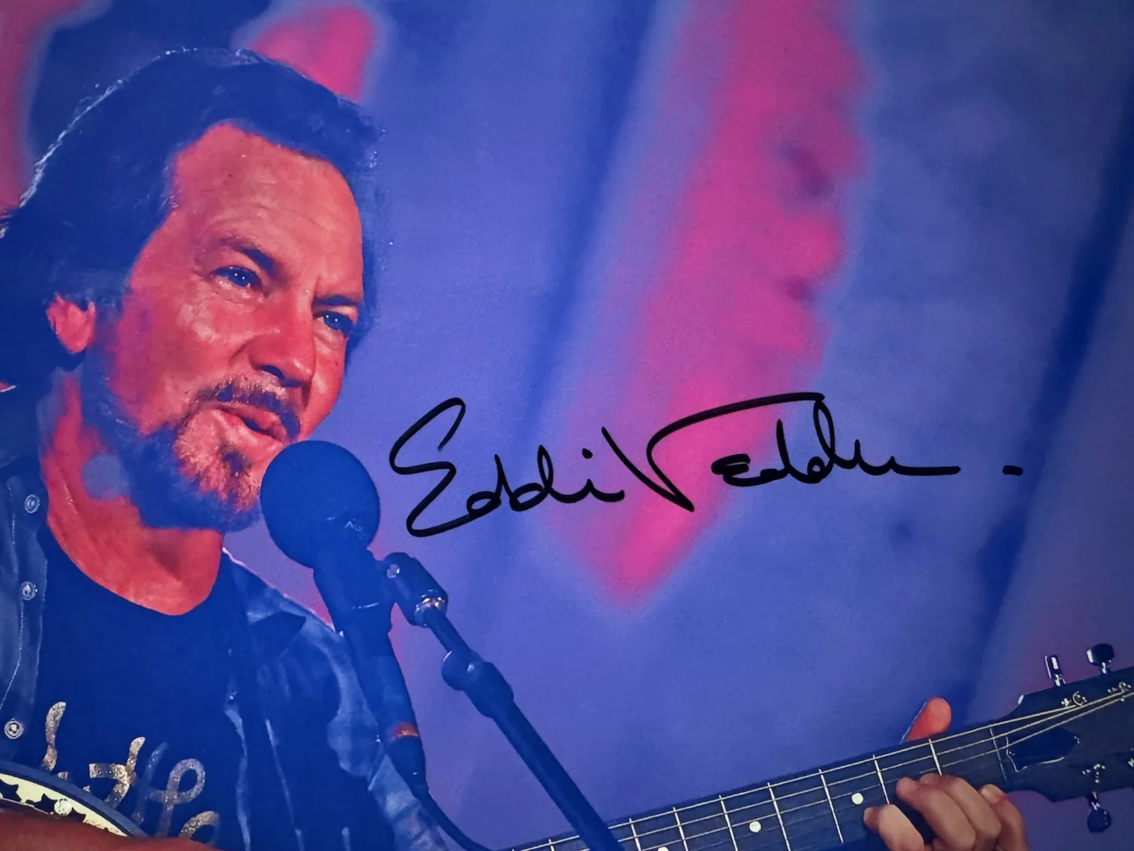 Eddie Vedder Signed Photo 8x10 W/COA Pearl Jam, изображение 2