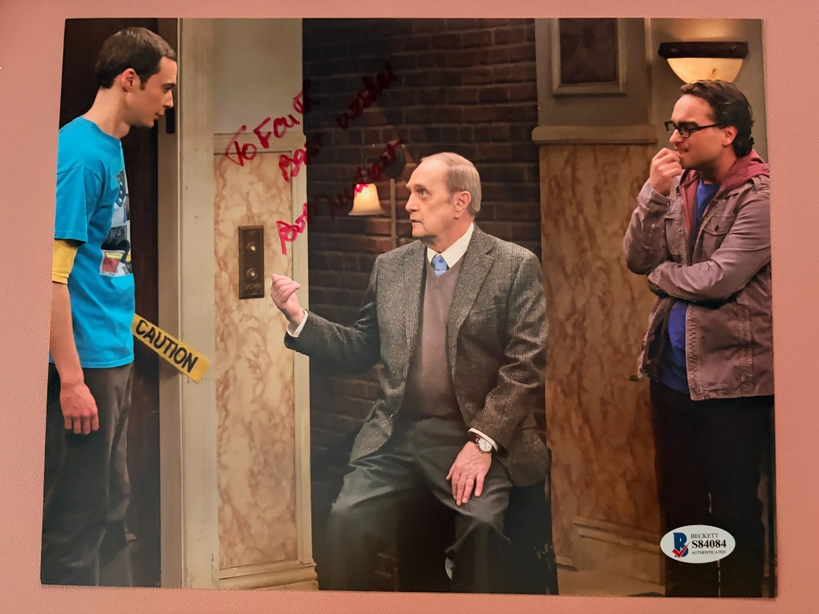 BOB NEWHART — BOB NEWHART Signed AUTO 8x10"•BECKETT BAS COA TV COMEDIAN Big Bang Theory!, image 2
