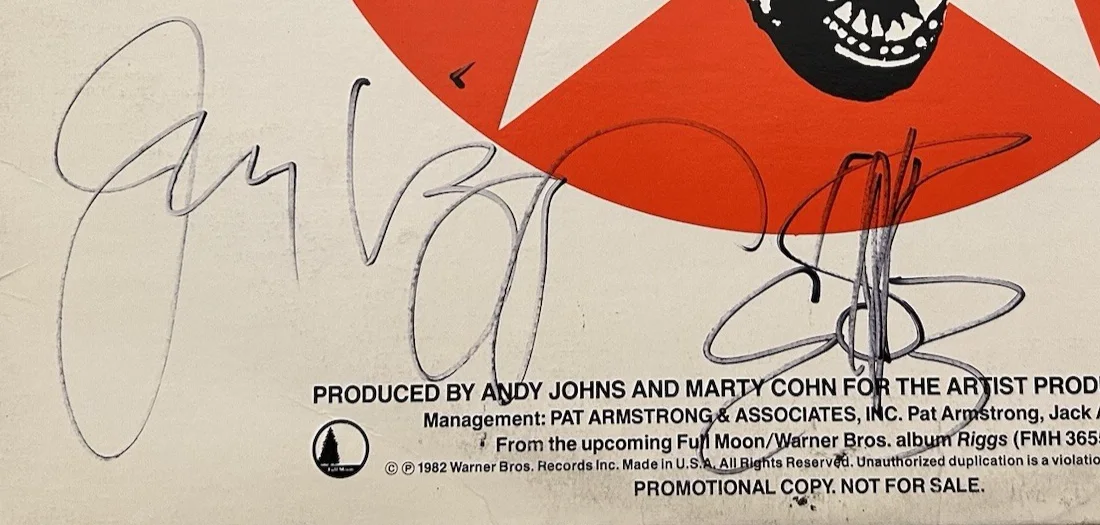 Riggs "Riggs" Vinyl Promo EP - Signed - Jerry Riggs (Pat Travers, 38 Special), image 3