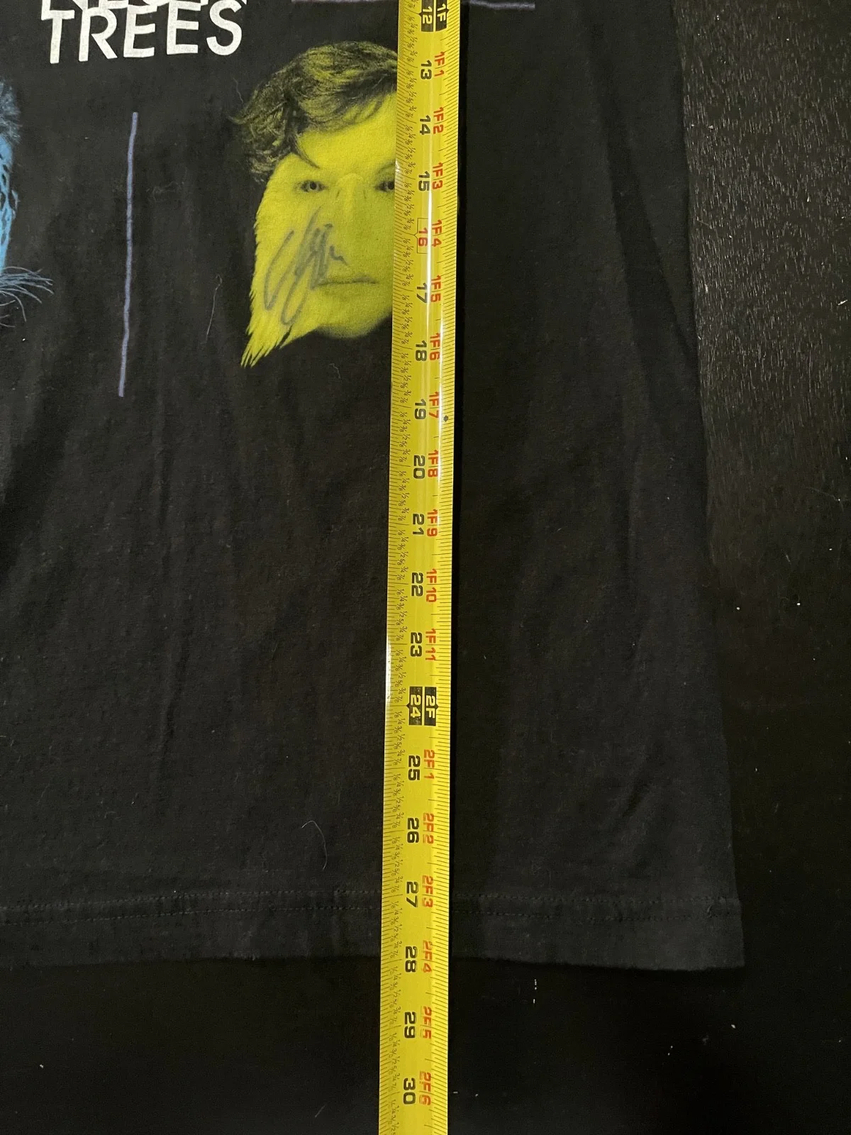 Neon Trees Band Tee Black w/ Band Member Portraits + Signatures, Black, Size: M, image 5