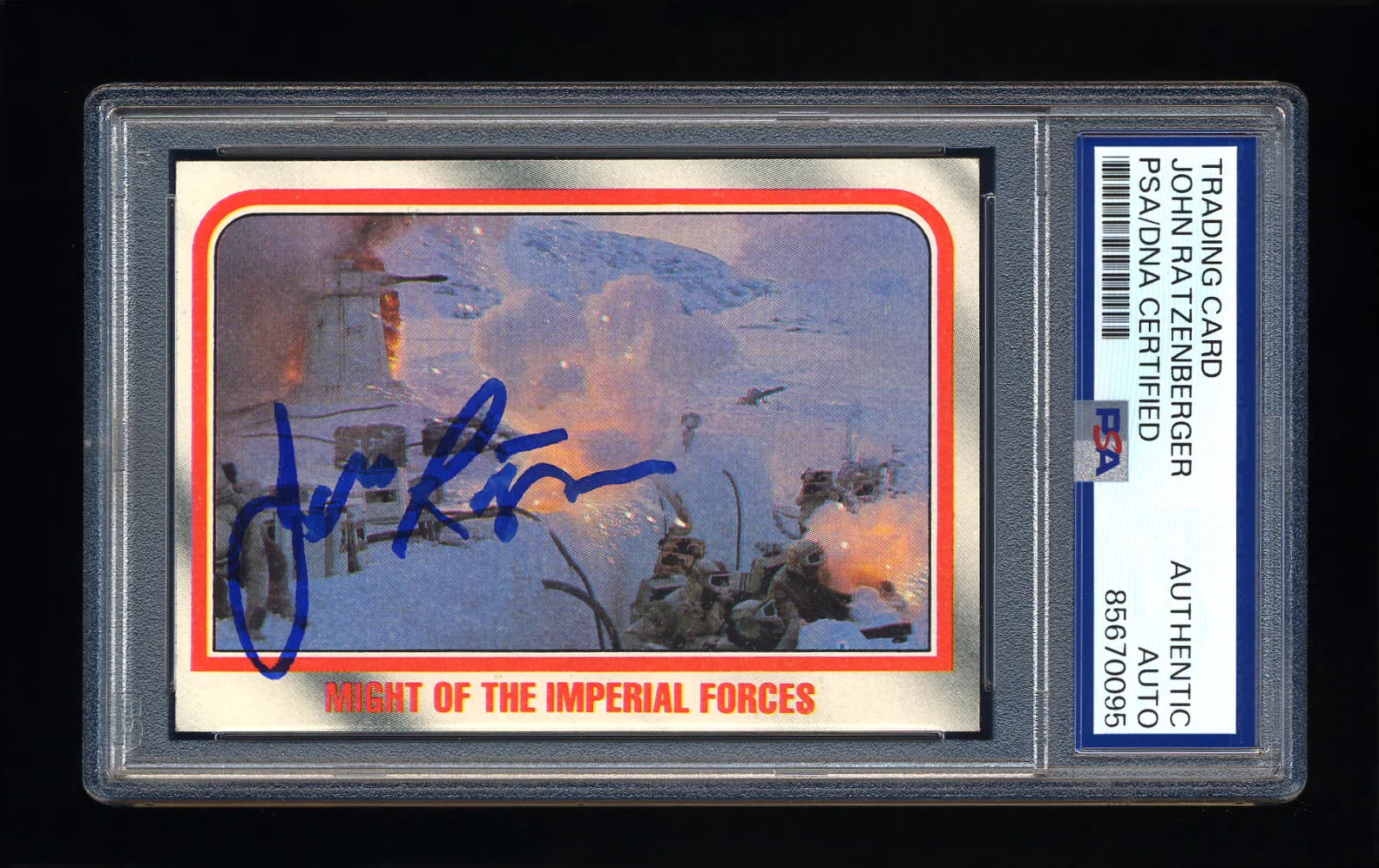 John Ratzenberger — JOHN RATZENBERGER SIGNED 1980 TOPPS STAR WARS EMPIRE STRIKES BACK PSA/DNA AUTO