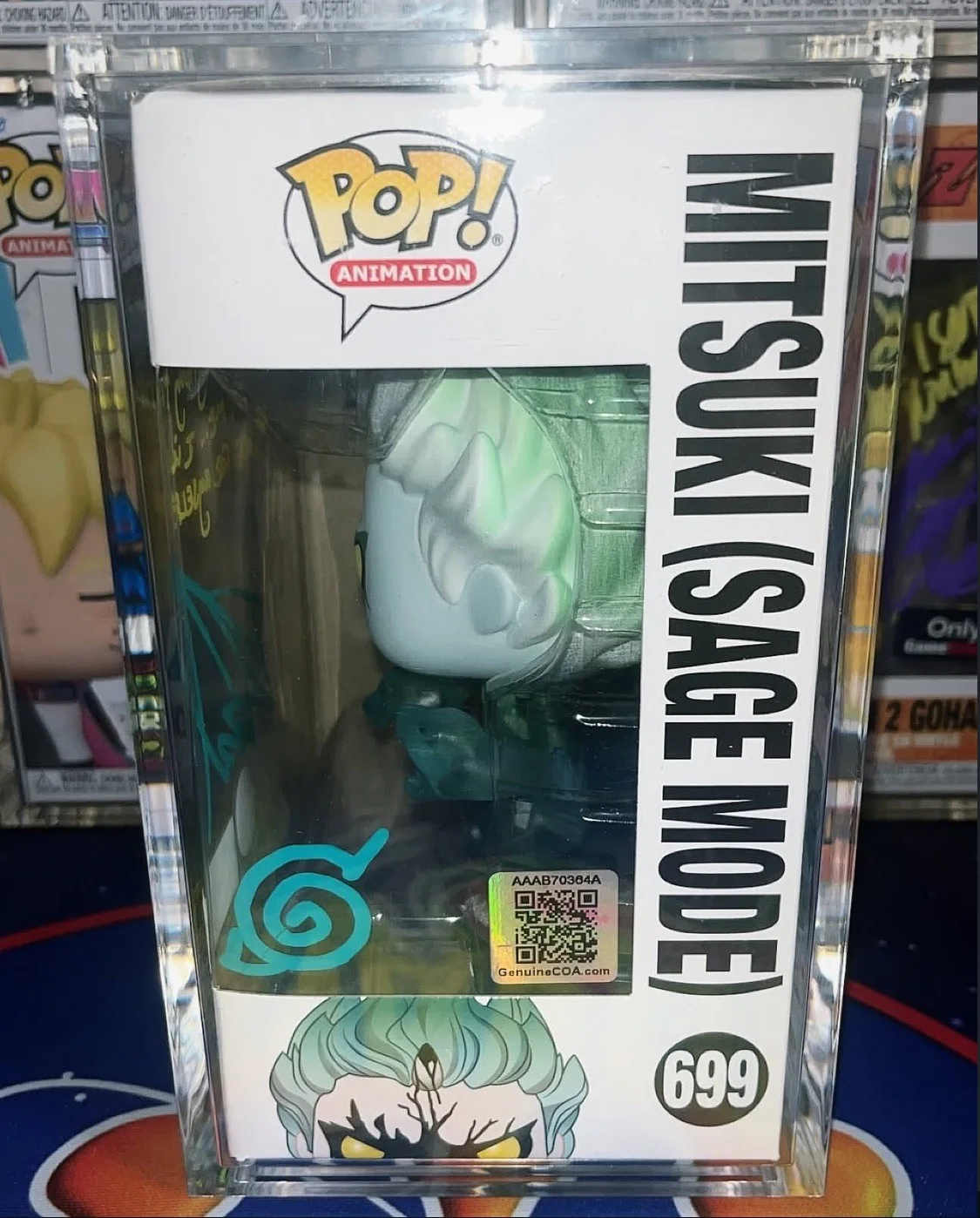 ROBBIE DAYMOND — ROBBIE DAYMOND SIGNED MITSUKI SAGE MODE FUNKO BORUTO HT EXCLUSIVE, image 3