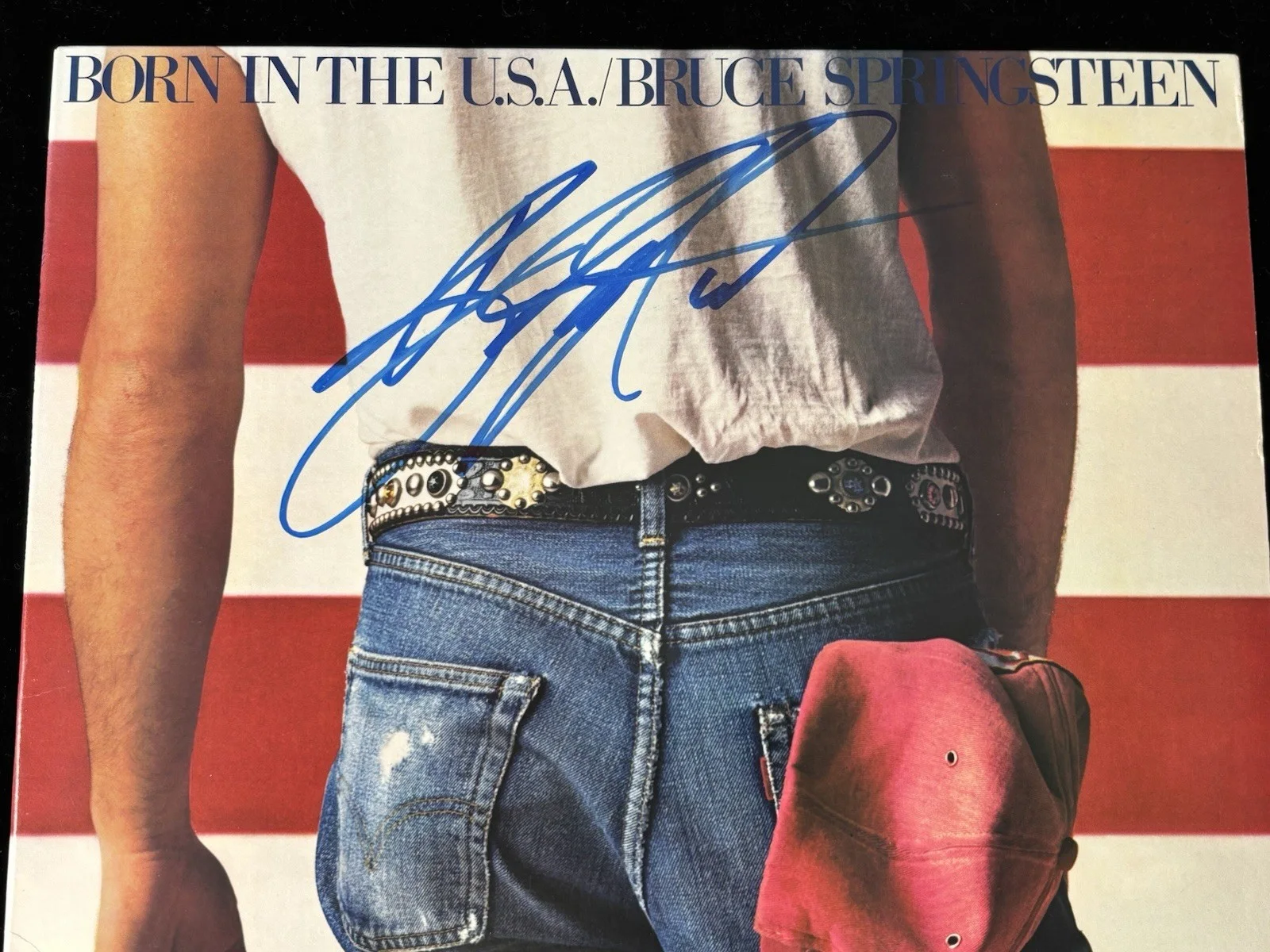 BRUCE SPRINGSTEEN SIGNED AUTOGRAPH BORN IN THE USA LP VINYL BECKETT BAS THE BOSS, image 2