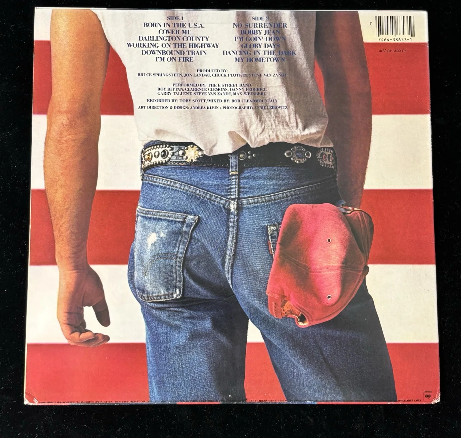 BRUCE SPRINGSTEEN SIGNED AUTOGRAPH BORN IN THE USA LP VINYL BECKETT BAS THE BOSS, image 3