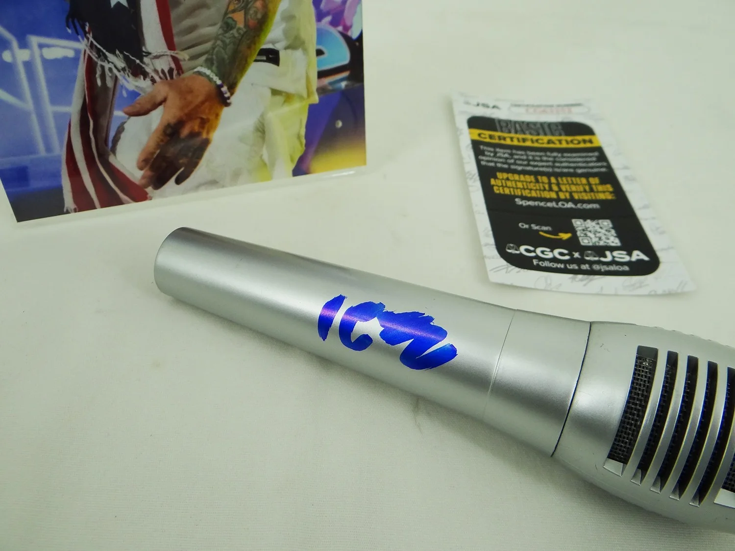 Vanilla Ice Rapper / Record Producer Signed PYLE Microphone w/ JSA COA, image 3