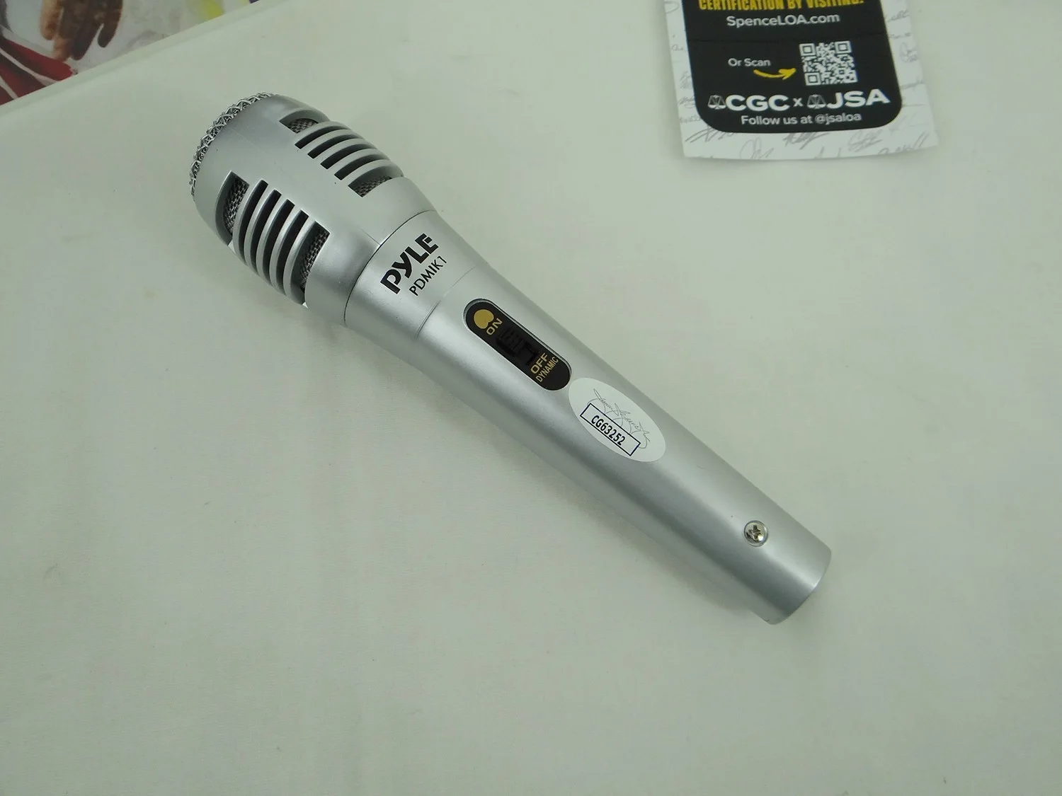 Vanilla Ice Rapper / Record Producer Signed PYLE Microphone w/ JSA COA, image 4