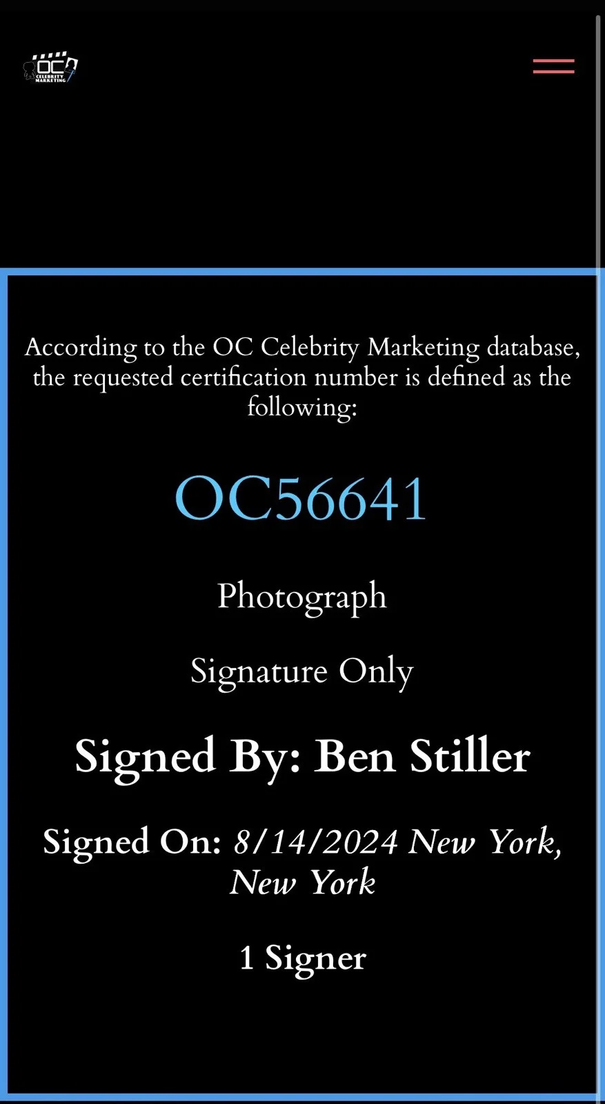 Ben Stiller — Ben Stiller Autographed "Dodgeball: A True Underdog Story" picture 11x14, изображение 4