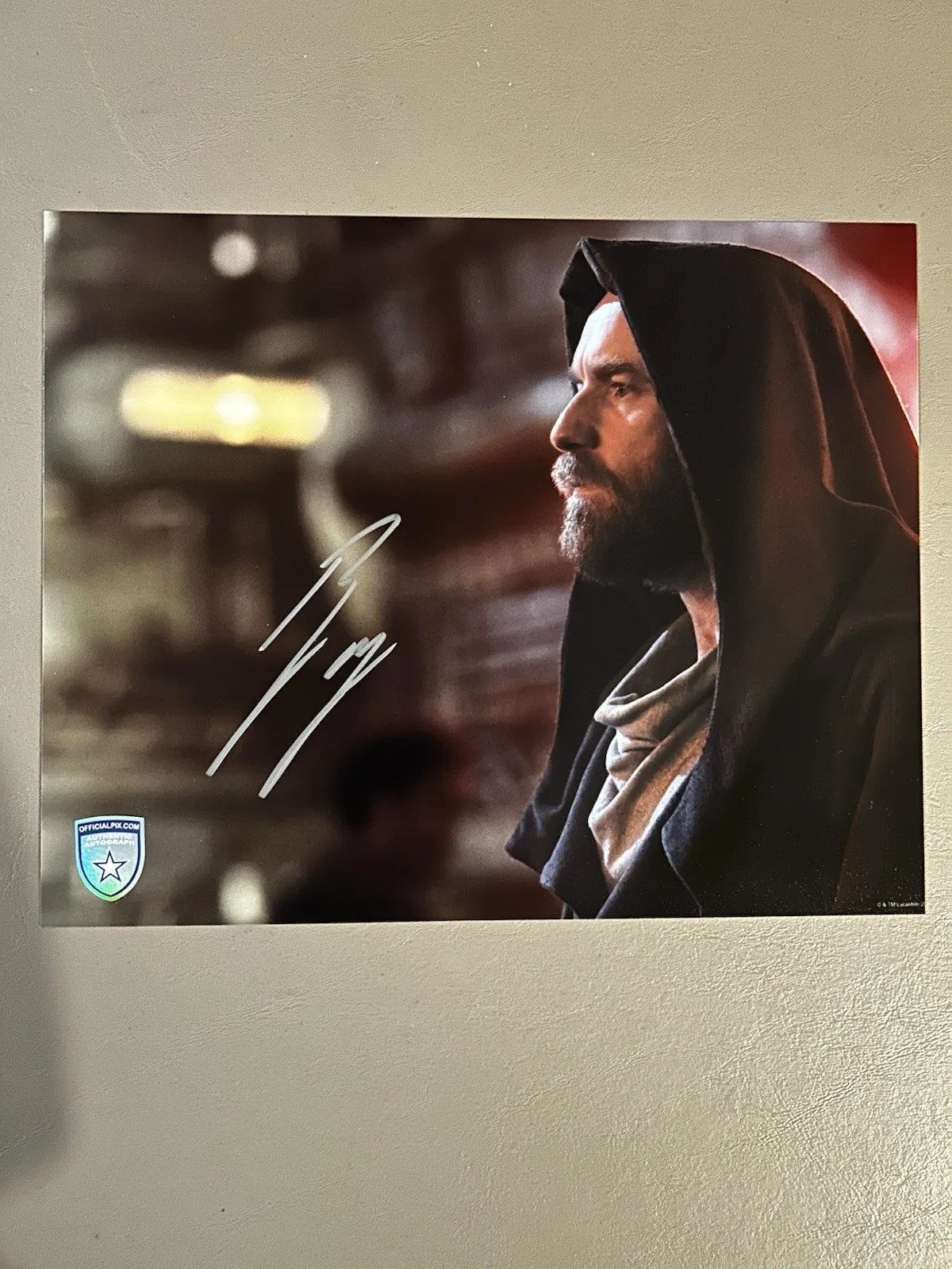 Ewan McGregor — Star Wars Ewan McGregor Signed Obi-Wan Kenobi 8x10 Photo (Official PIX) MATTED, image 2