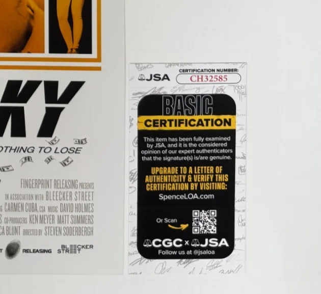 STEVEN SODERBERGH — STEVEN SODERBERGH Authentic Hand-signed "LOGAN LUCKY" 12x18 Photo (JSA COA), image 2