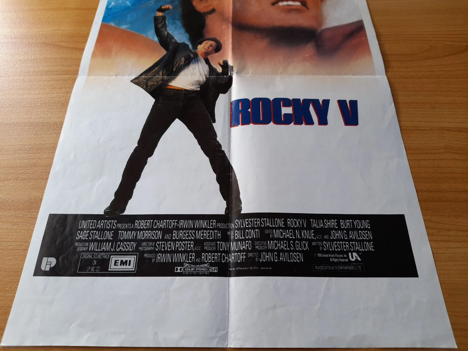 Rocky V Original Poster Belgian 32.5cm x 49.5cm: 1990 Sylvester Stallone Boxing, изображение 2