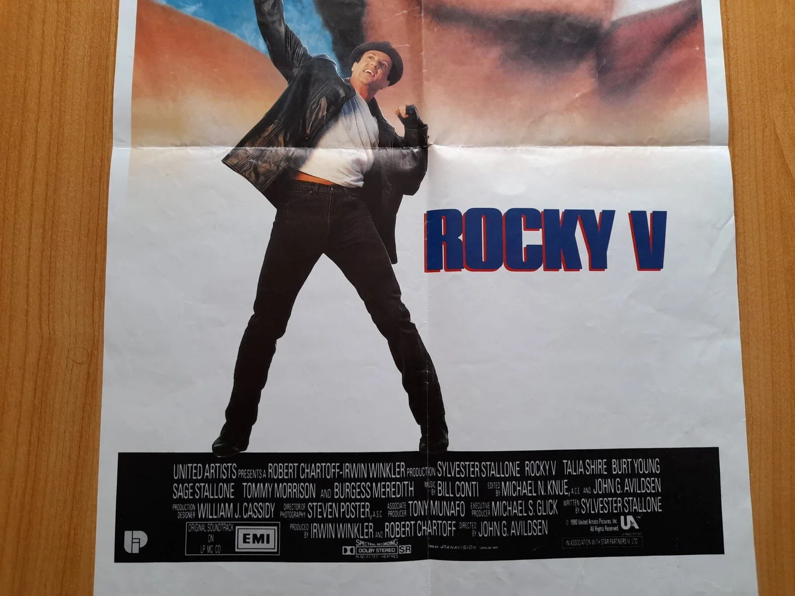Rocky V Original Poster Belgian 32.5cm x 49.5cm: 1990 Sylvester Stallone Boxing, изображение 3