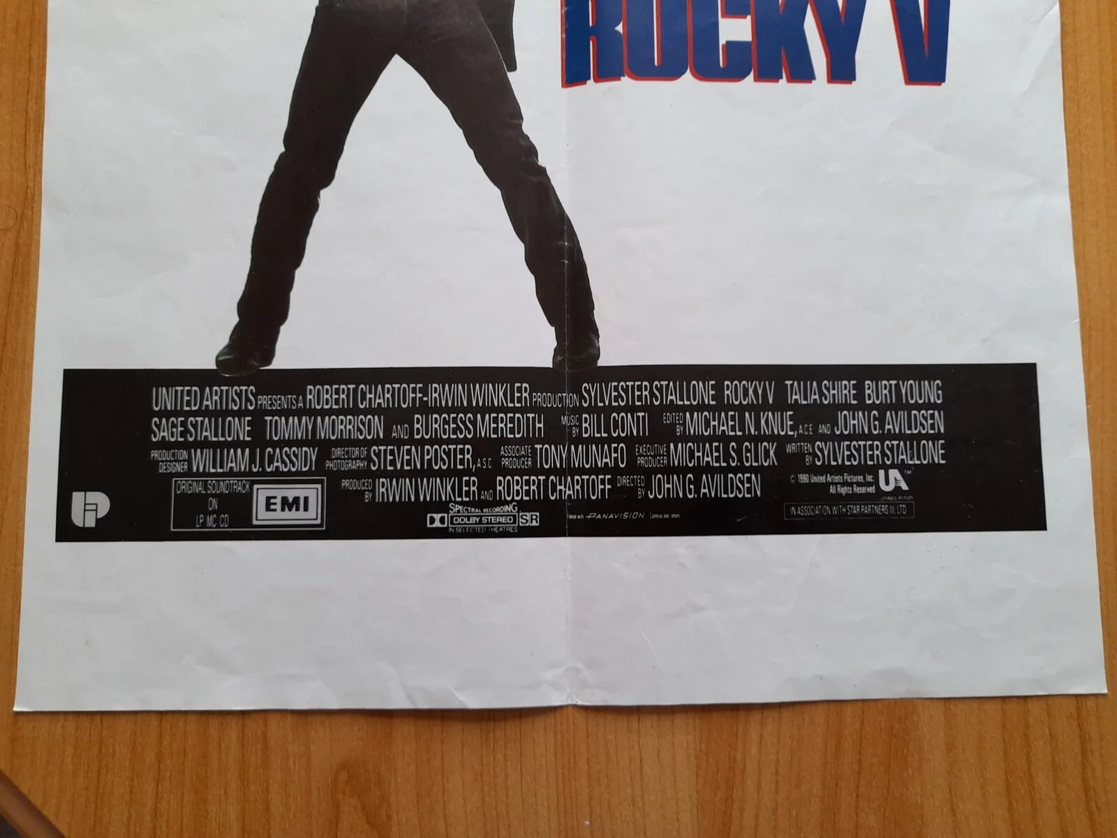 Rocky V Original Poster Belgian 32.5cm x 49.5cm: 1990 Sylvester Stallone Boxing, изображение 5