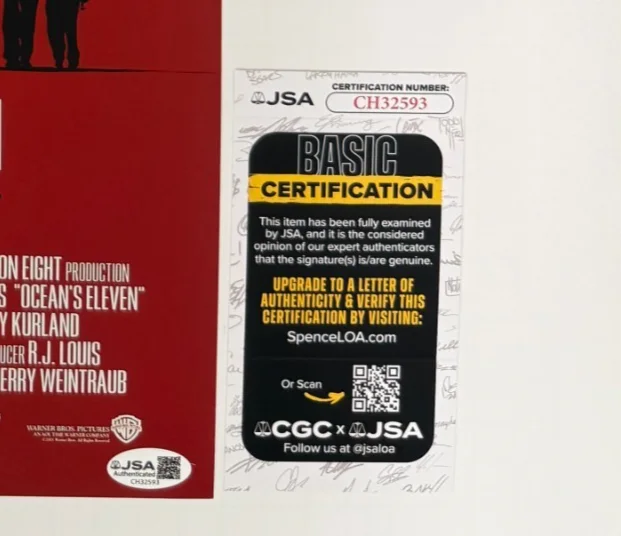 STEVEN SODERBERGH — STEVEN SODERBERGH Authentic Hand-signed "OCEAN'S TWELVE" 12x18 Photo (JSA COA), image 2