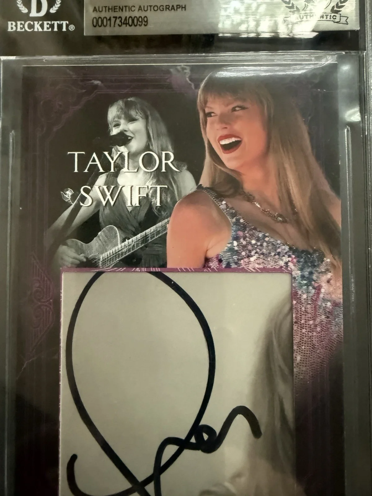 Taylor Swift ERAS TOUR Custom Card Cut Signature Auto Autographed BAS, изображение 2