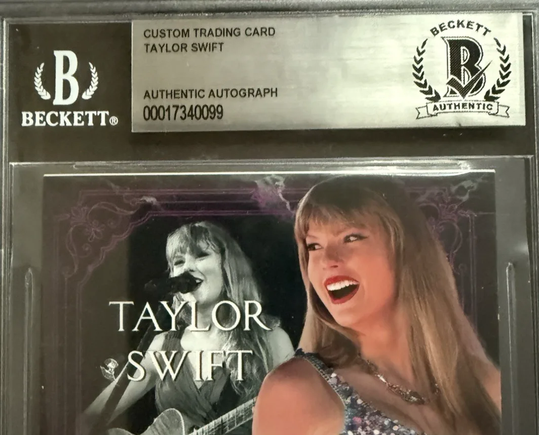 Taylor Swift ERAS TOUR Custom Card Cut Signature Auto Autographed BAS, изображение 3