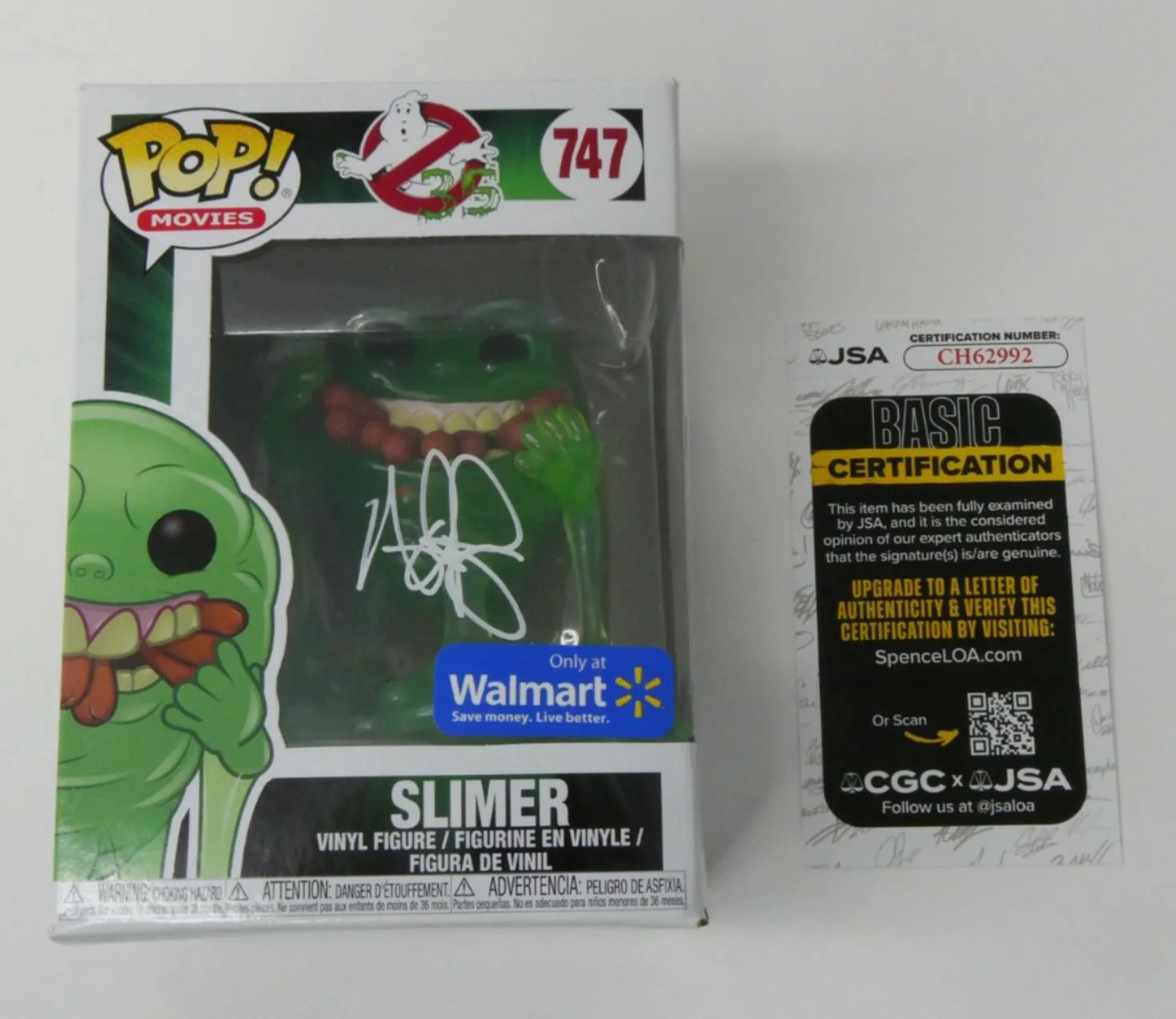 Adam Ray — Adam Ray Signed Funko Pop Ghostbusters Slimer 747 Autographed JSA COA