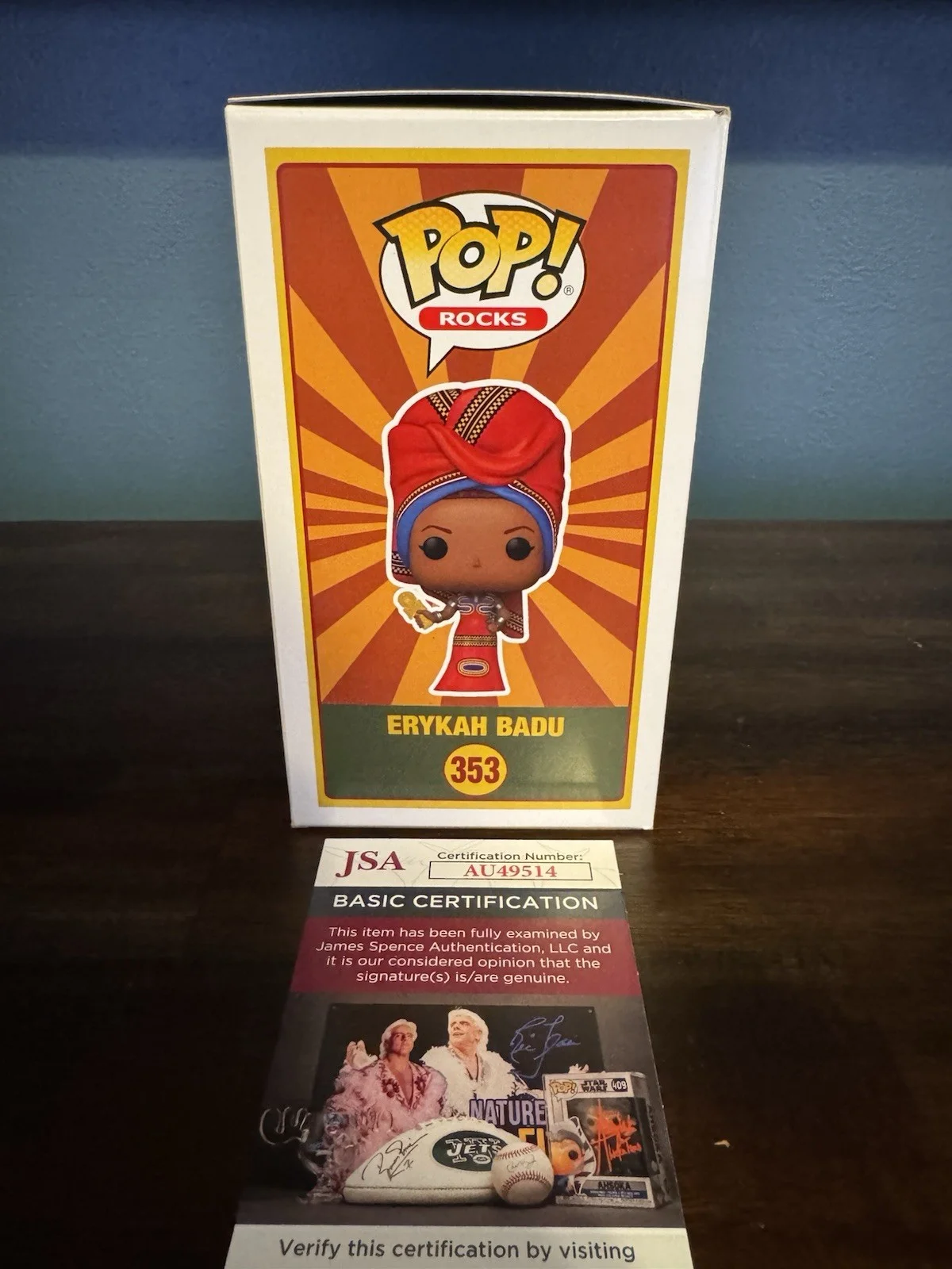 Erykah Badu Autograph Signed Funko Pop Rocks #353 Music Artist Singer JSA COA, изображение 5