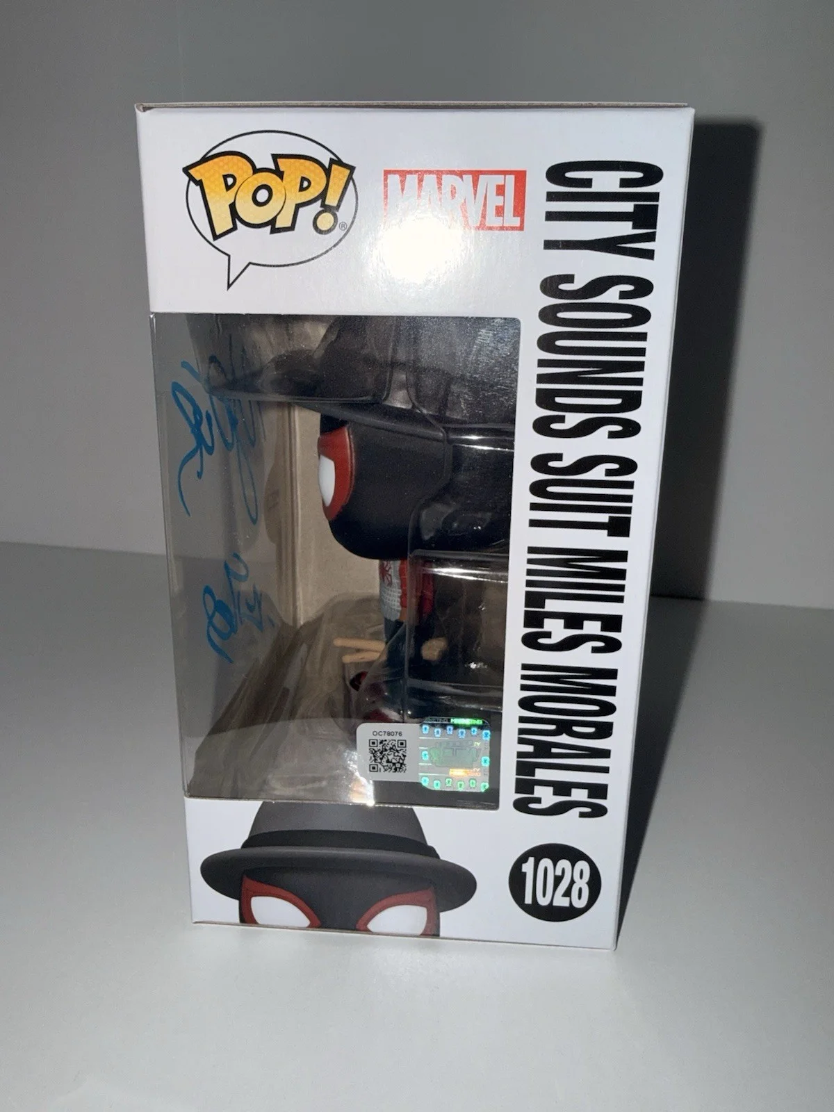 Nadji Jeter Signed Funko Pop Spider-Man 2 Miles Morales 1028 OCCM COA Autograph, image 2