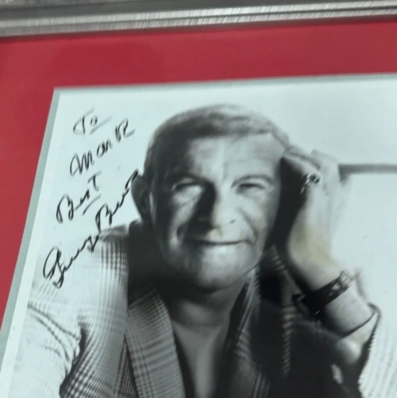 George Burns — George Burns Signed Autographed Photo Custom Framed With Movie Poster “Oh God”, image 2