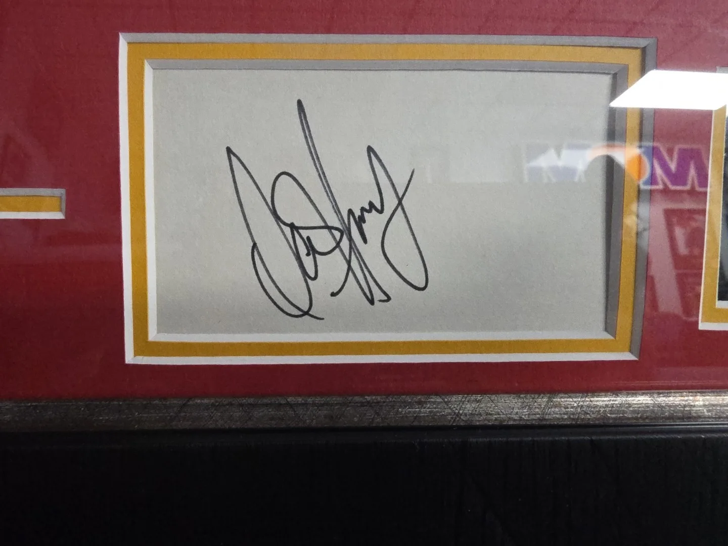 David Hasselhoff, pamela anderson — PAMELA ANDERSON,DAVID HASSELHOFF (BAYWATCH) Signed Framed Collage- BAS, image 2