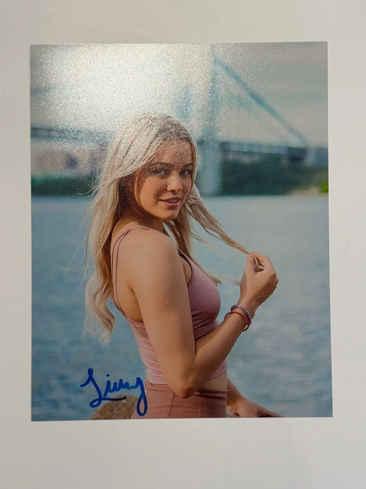 Livvy Dunne — Livvy Dunne Beautiful LSU Gymnastics Star Bikini Signed Autographed 8x10 Photo