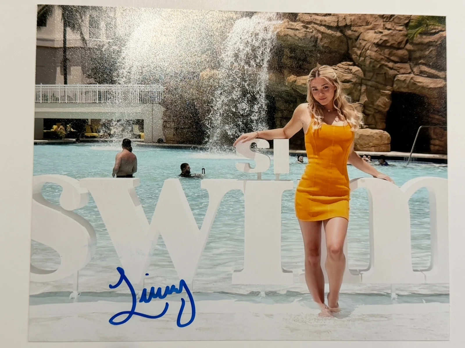 Livvy Dunne — Livvy Dunne Beautiful LSU Gymnastics Star Bikini Signed Autographed 8x10 Photo