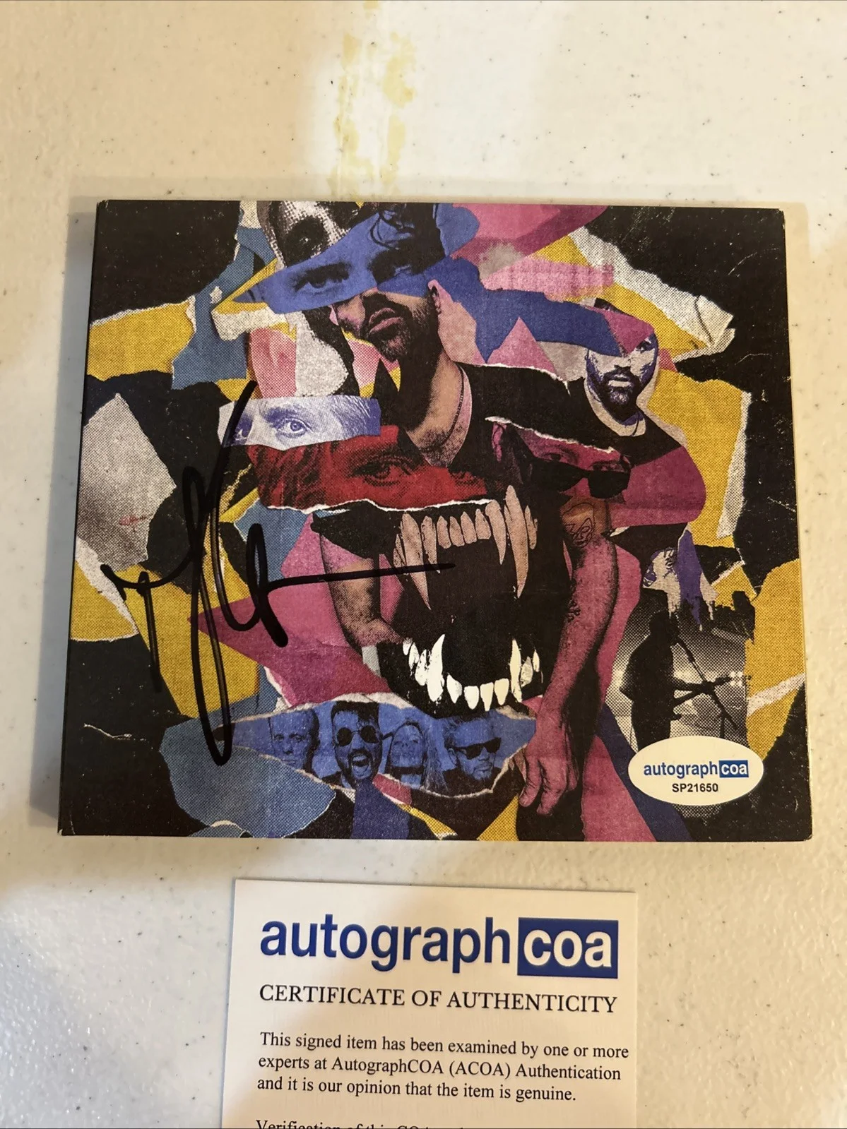 TYLER GLENN NEON TREES SIGNED AUTOGRAPH CD SINK YOUR TEETH ACOA, image 3