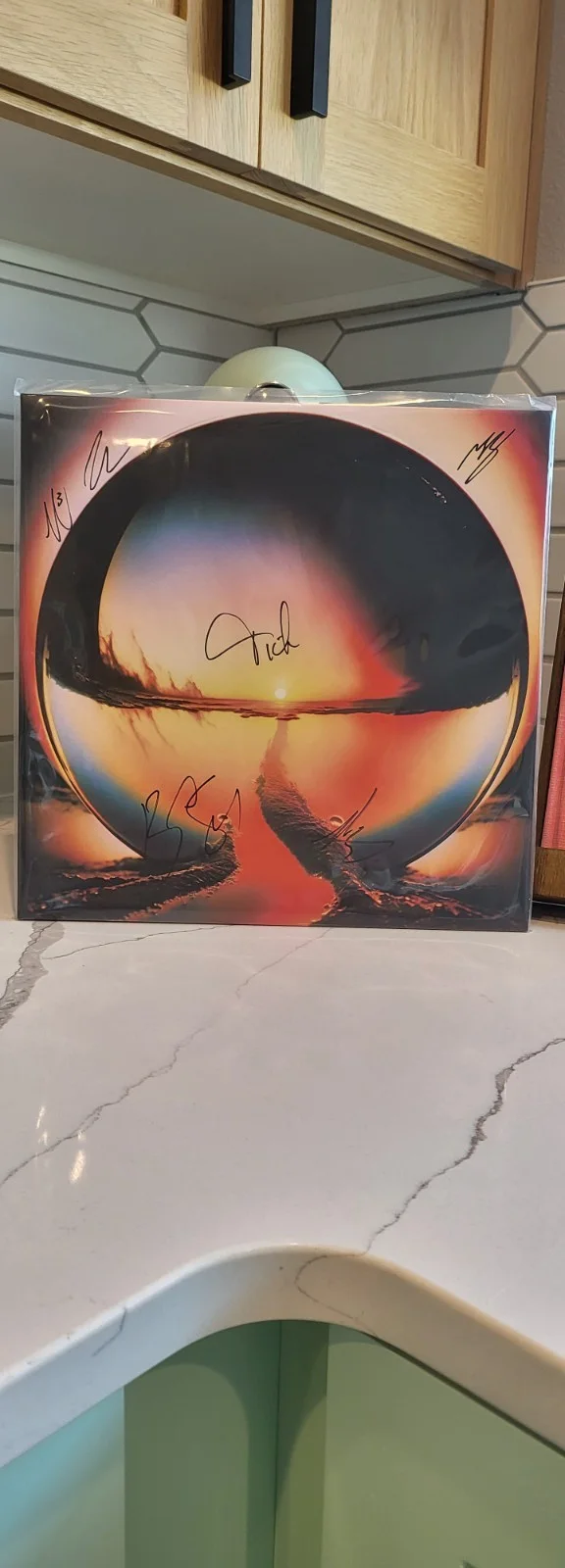 SIGNED Cage The Elephant Neon Pill Vinyl Record Clear Variant IN HAND SHIPS NOW, изображение 2