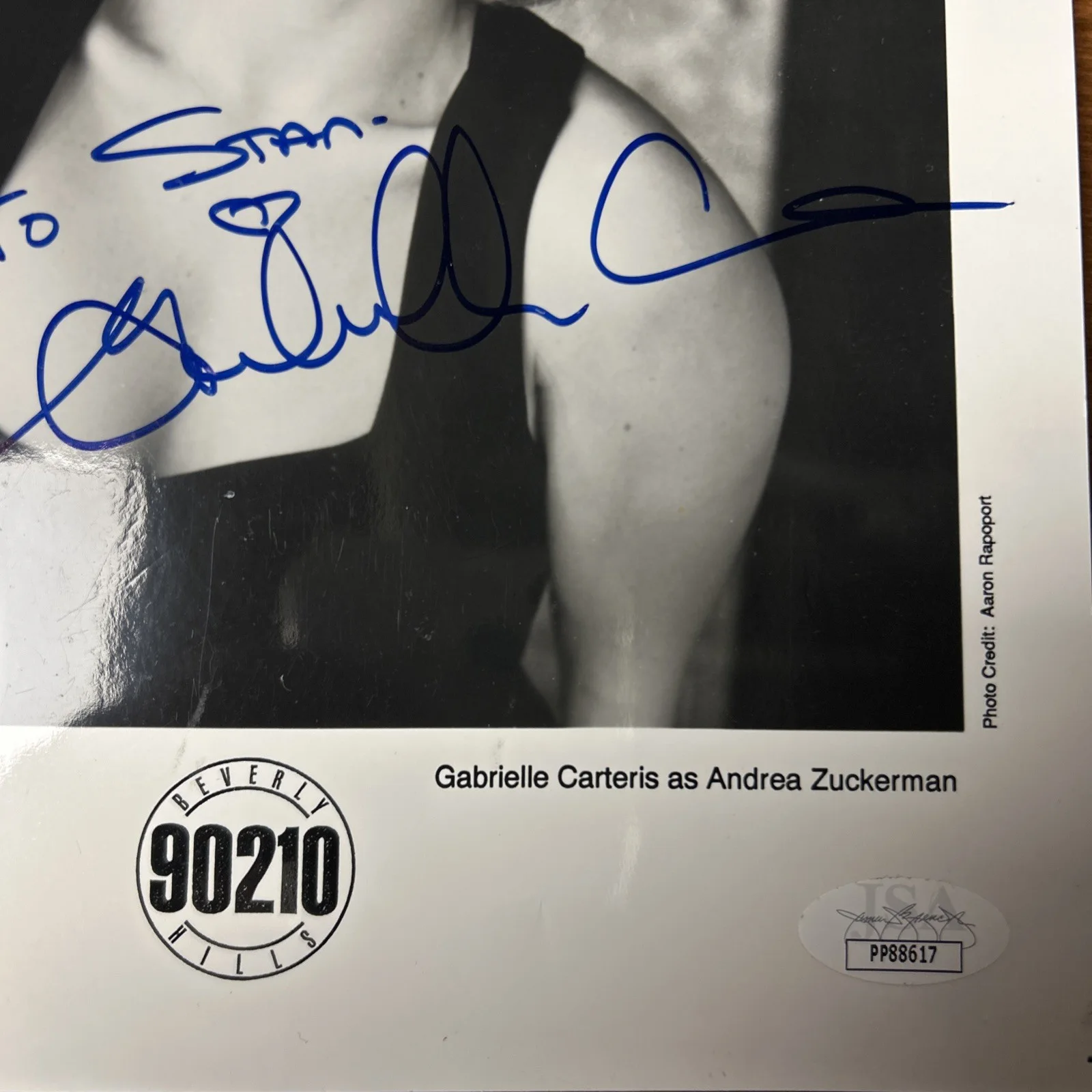 BEVERLY HILLS 90210 ANDREA GABRIELLE CARTERIS SIGNED 8x10 PHOTO JSA COA, изображение 5