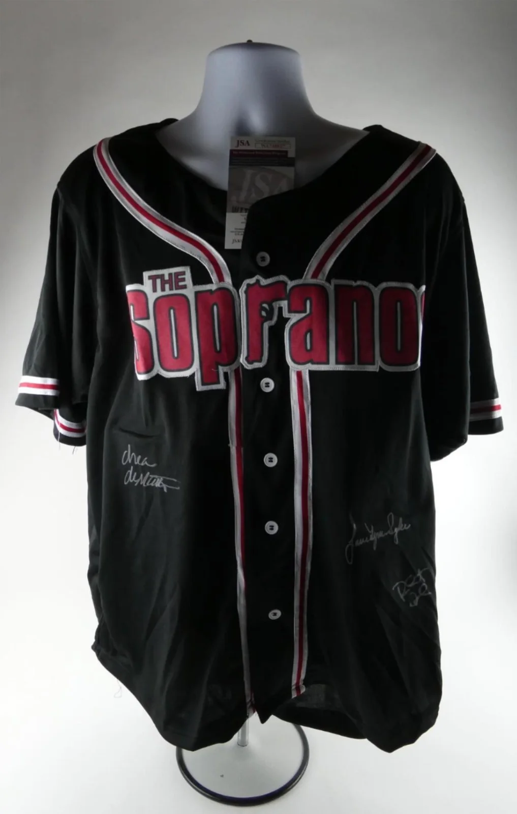 Jamie-Lynn Sigler — Jamie-Lynn Sigler Drea De Matteo Robert Iler Signed Jersey The Sopranos JSA COA