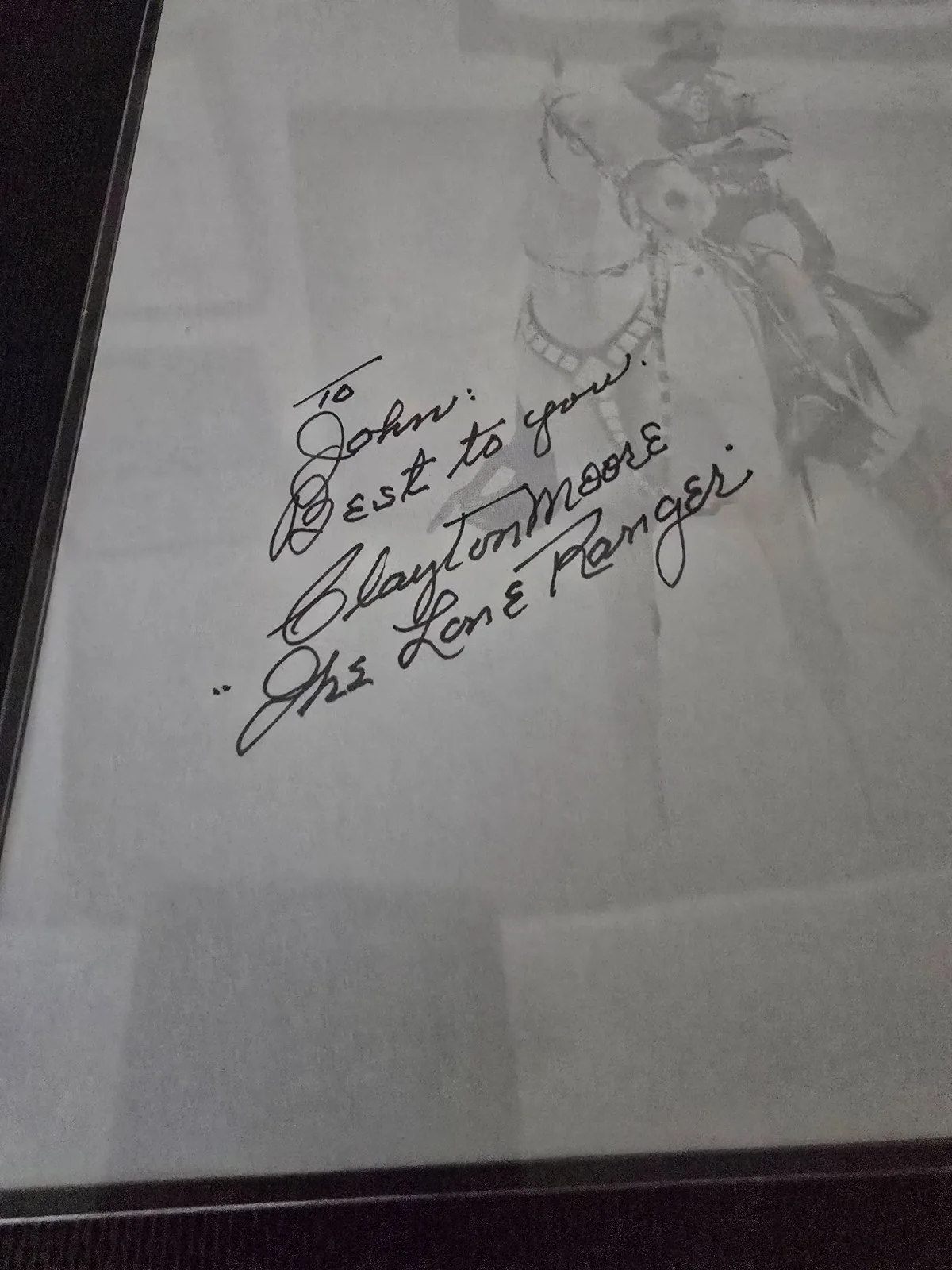Clayton Moore — The Lone Ranger 8x10 Letterhead Autographed and Inscribed by Clayton Moore, изображение 2