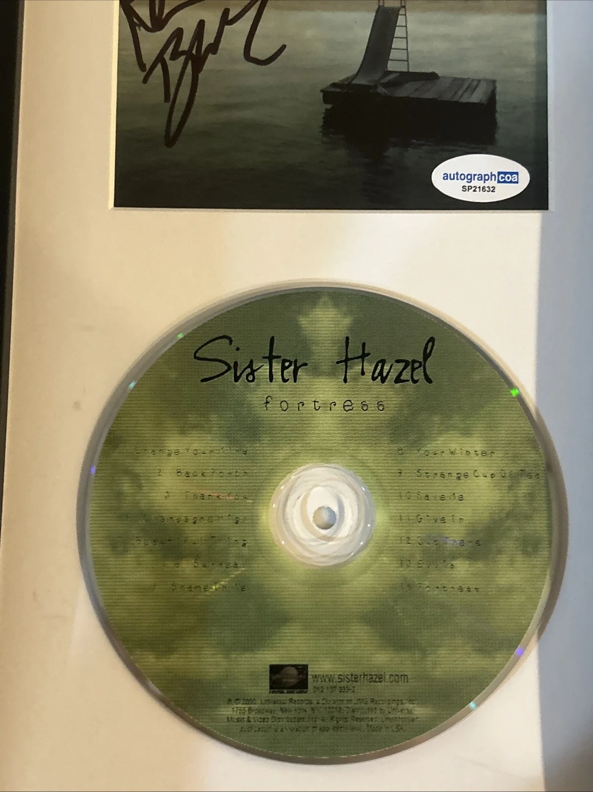 SISTER HAZEL KEN BLOCK SIGNED AUTOGRAPH FRAMED CD DISPLAY ACOA FORTRESS, image 5
