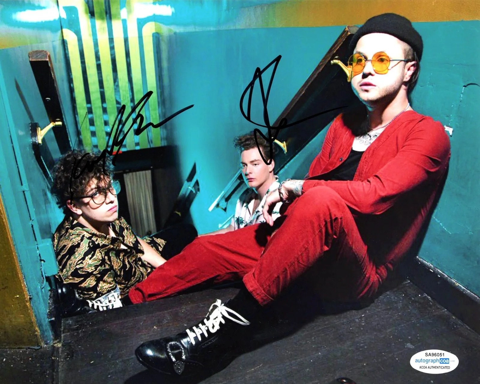 Lovelytheband - SAM PRICE — LOVELYTHEBAND 8x10 Photo PROOF a AUTOGRAPH Sam Price & Jordan Greenwald COA COA, изображение 3