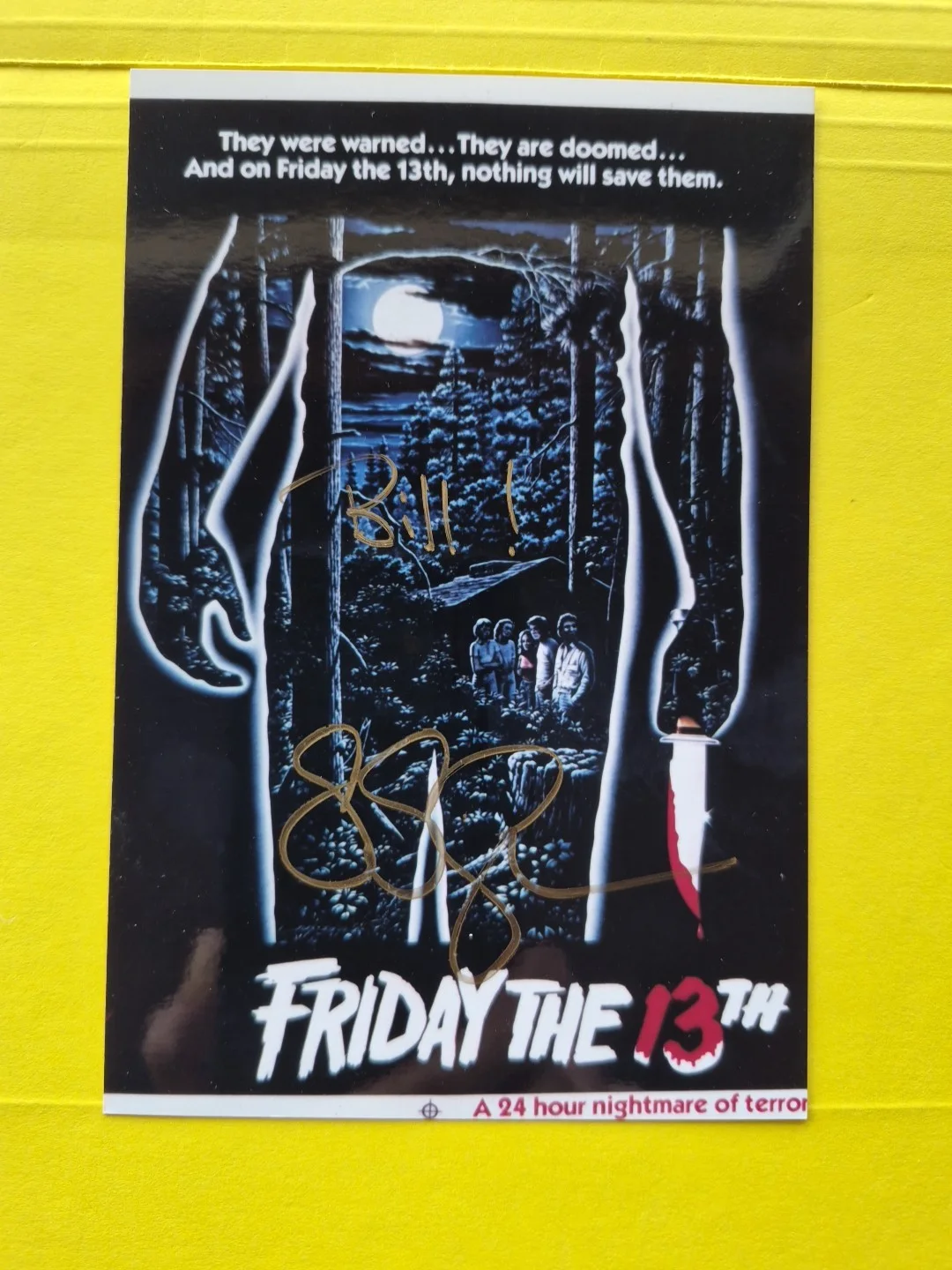 Sean S Cunningham, Director Friday The 13th, Signed, Autographed, 4x6 Inch., image 2
