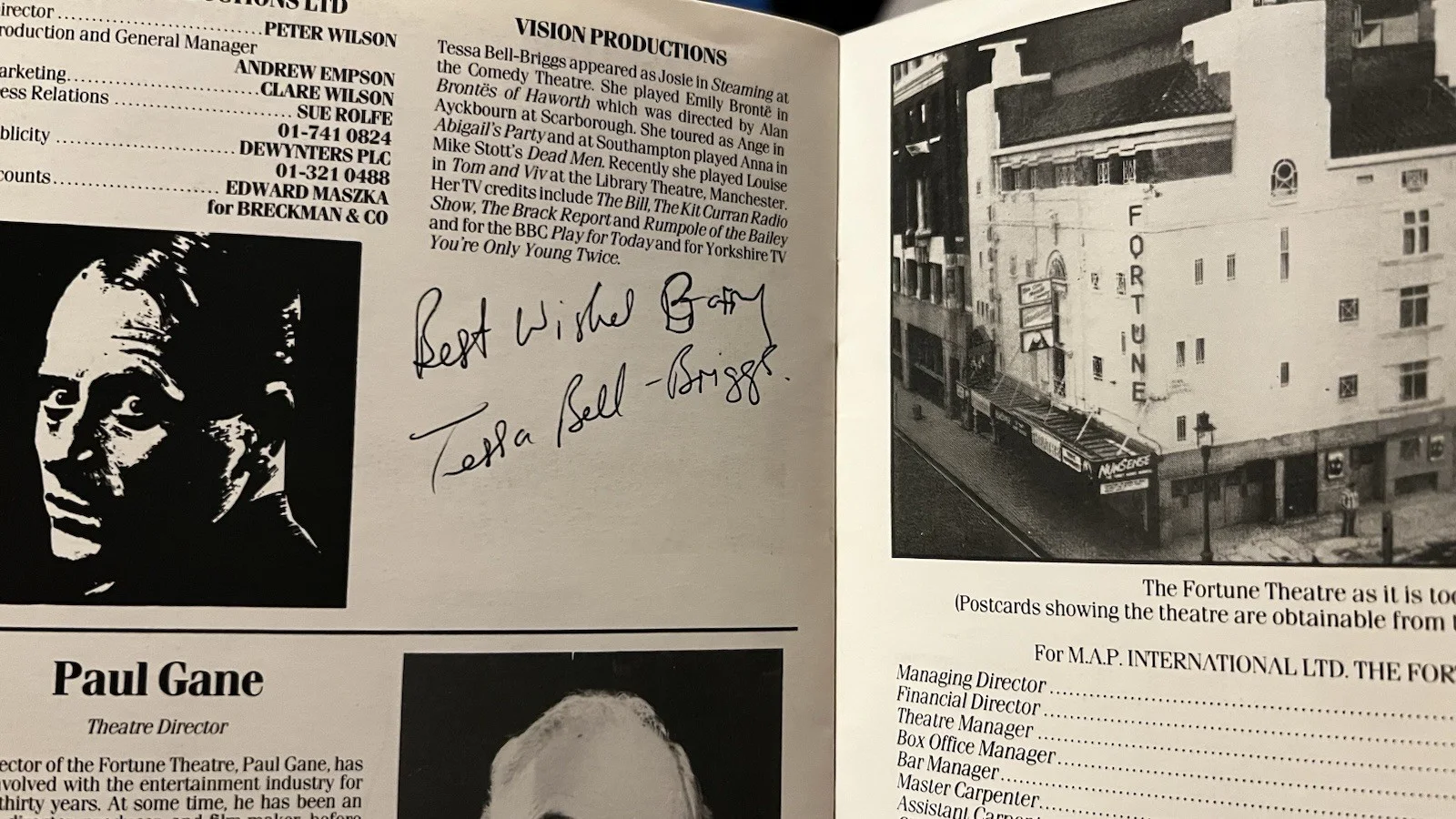 Cast + Signed THE WOMAN IN BLACK West End Programme / Playbill Broadway Int 1989, image 5