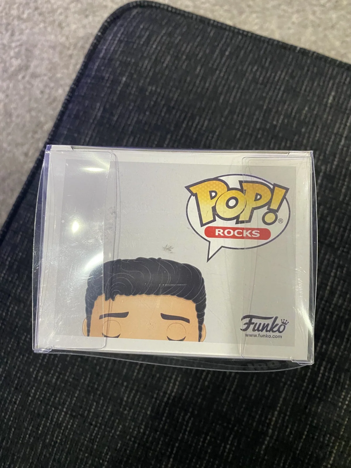 PRISCILLA PRESLEY AUTOGRAPHED ELVIS JAILHOUSE ROCK FUNKO POP W/CASE #186 JSA COA, image 2