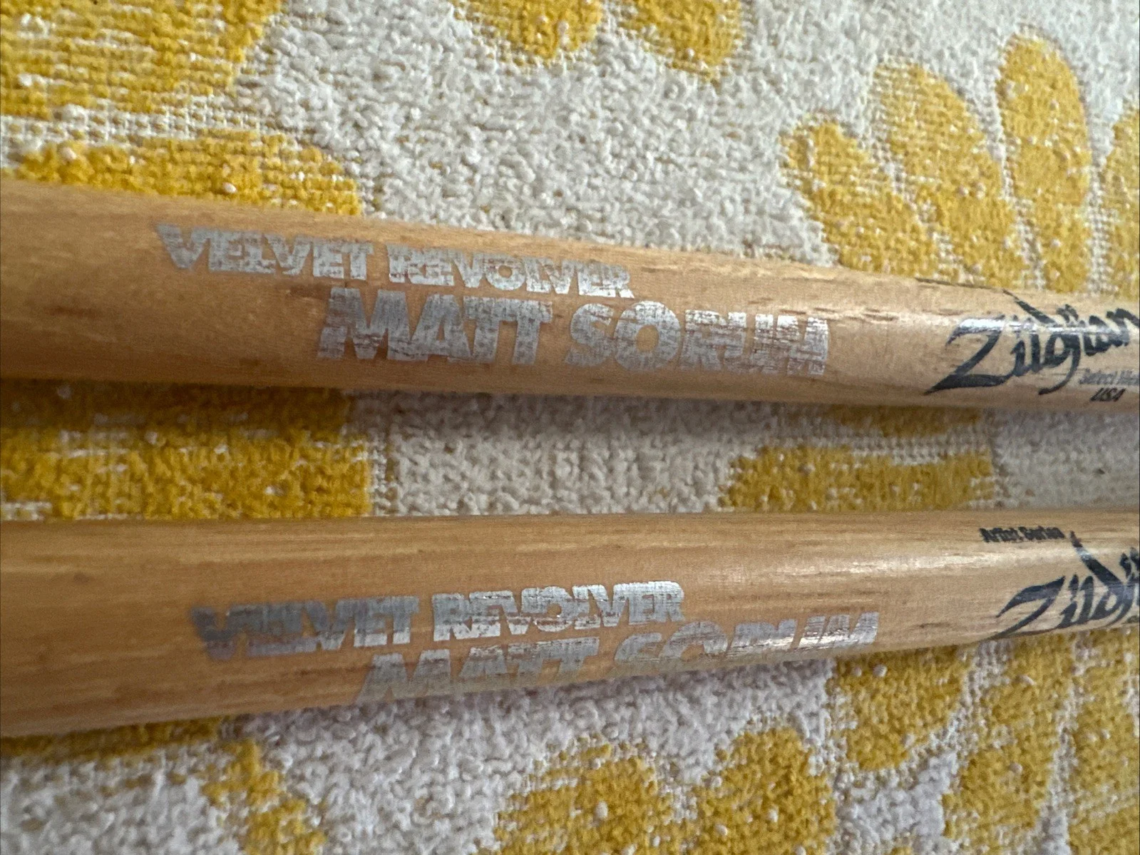 Matt Sorum Velvet Revolver Zildjian Drumsticks Pair! NICE!, изображение 2