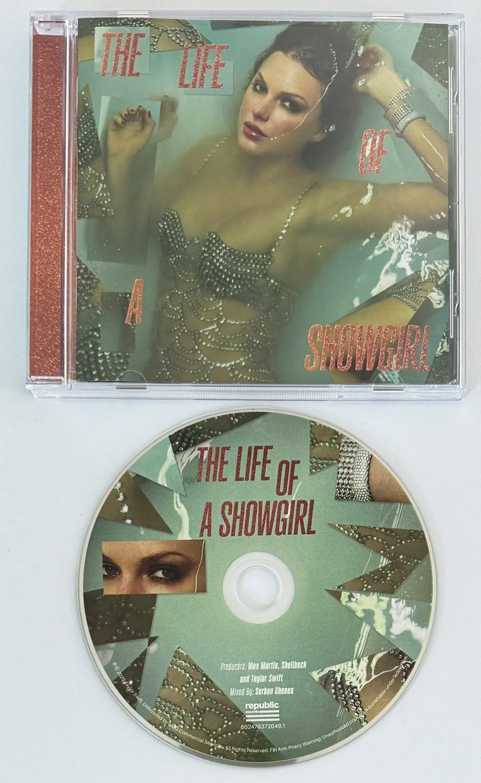 SIGNED DRUNK HEART TAYLOR SWIFT LIFE OF A SHOWGIRL PICTURE #4 & CD PSA DNA COA, изображение 3