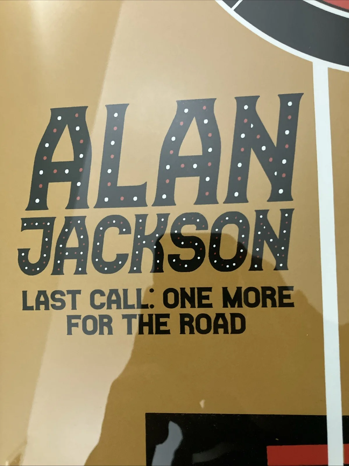 Alan Jackson Signed 2022 Concert Tour Poster Print Framed Atlantic City, image 3