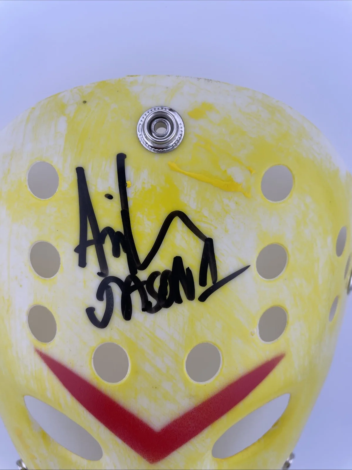 Friday the 13th Ari Lehman Jason Vorhees Signed Mask Beckett Certified, изображение 2