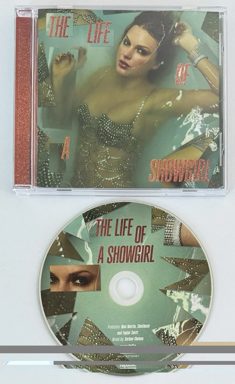 SIGNED DRUNK HEART TAYLOR SWIFT LIFE OF A SHOWGIRL PHOTO #3 & CD PSA DNA COA, изображение 3
