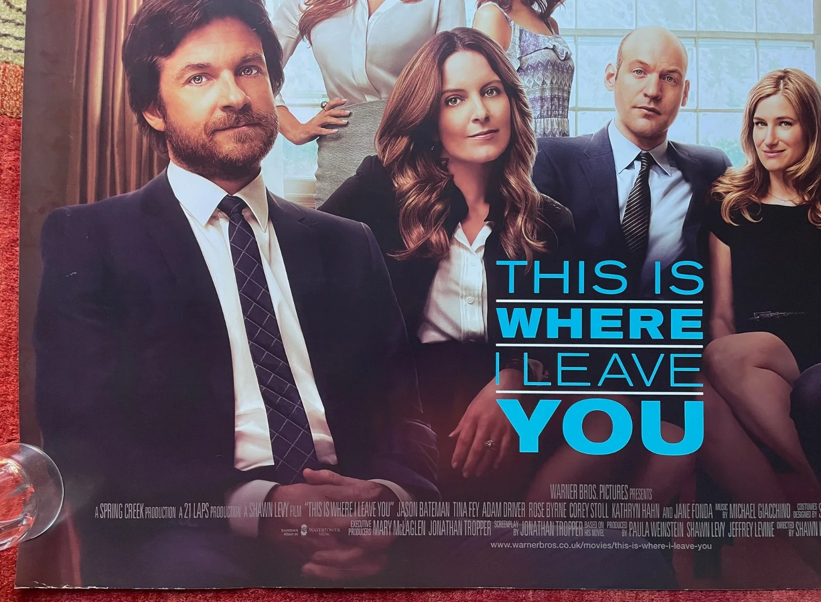 THIS IS WHERE I LEAVE YOU (2014) Original UK Quad Movie Film Poster Tina Fey, изображение 4