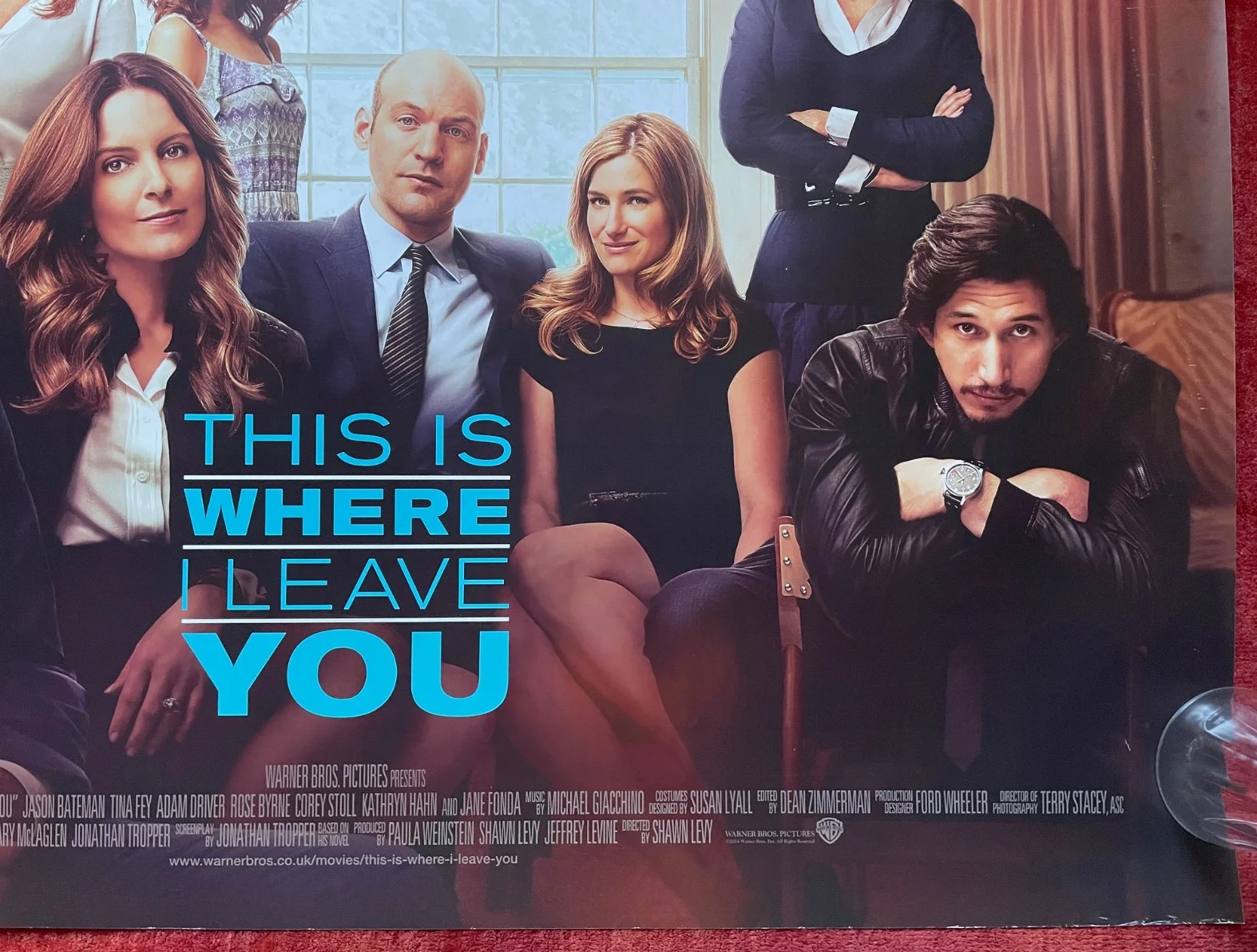 THIS IS WHERE I LEAVE YOU (2014) Original UK Quad Movie Film Poster Tina Fey, изображение 5