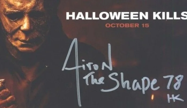 Nick Castle. James Jude Courtney, Airon Armstrong — Halloween Kills - James J. Courtney. Nick Castle & Airon Armstrong Signed 11X17, изображение 2