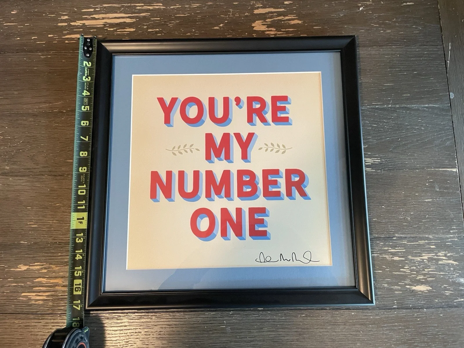 Andrew McMahon Signed Lyric Poster Custom Framed Rare Jacks Mannequin, image 4