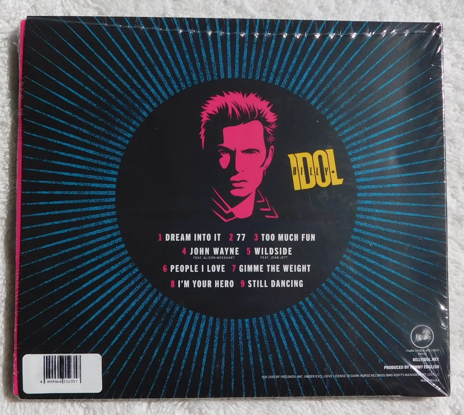 Billy Idol "Dream Into It" cd w/SIGNED cover art insert NEW w/Coa, image 3