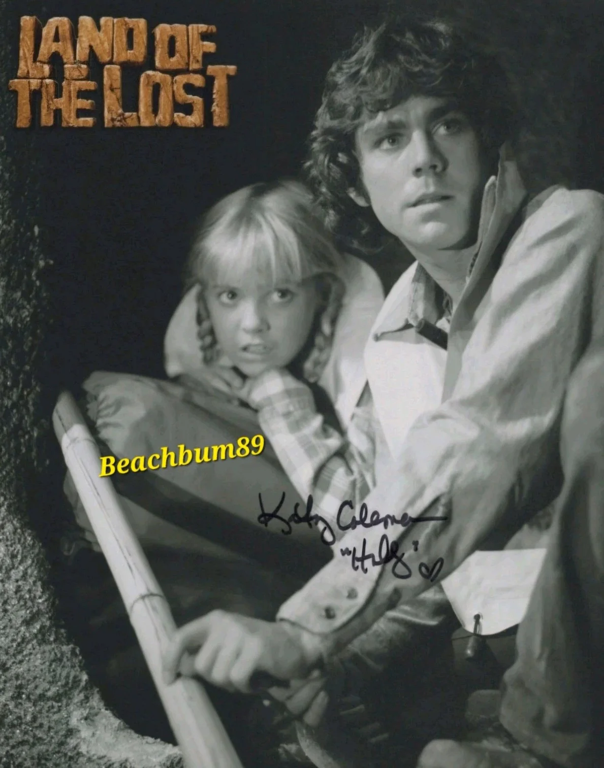 Kathy Coleman — KATHY COLEMAN - 'Holly' on TV's "Land Of The Lost" - Signed 8x10 B&W Photo W/COA, изображение 4