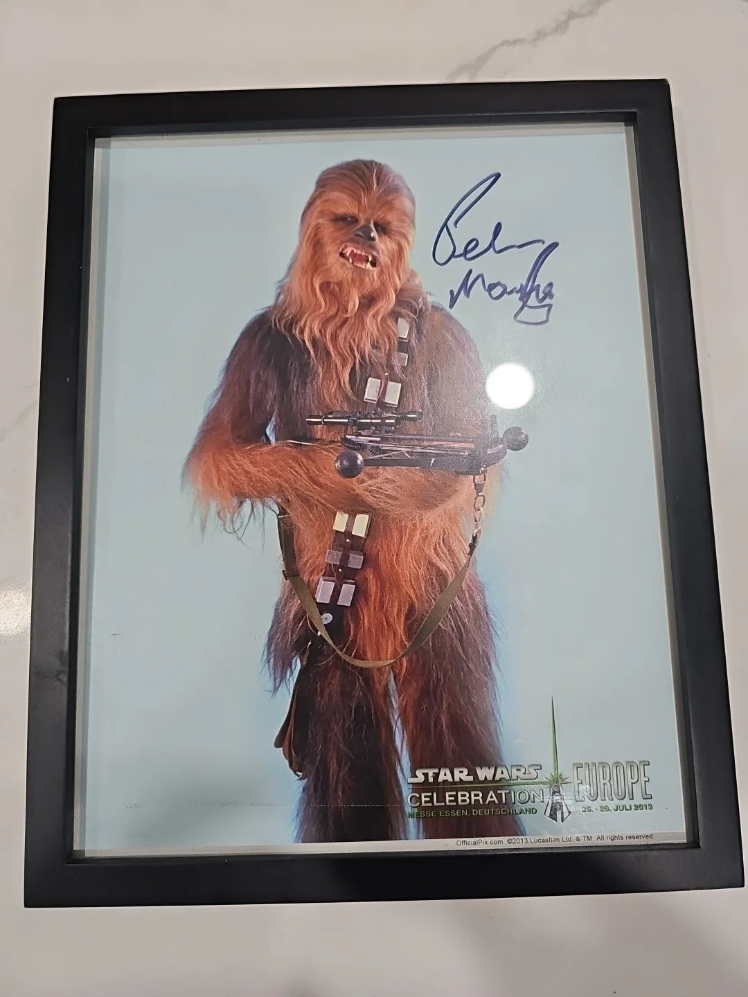 Peter Mayhew — Peter Mayhew Chewbacca Star Wars ESB Signed 8x10 Autographed Official Pix OPX