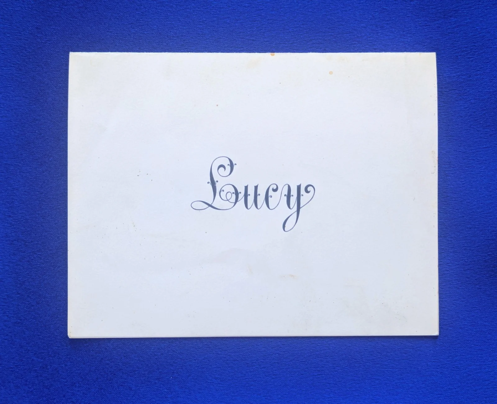 Lucille Ball — LUCILLE BALL TYPED SIGNED 1969 PERSONAL STATIONARY CARD YM&O MOVIE I LOVE LUCY