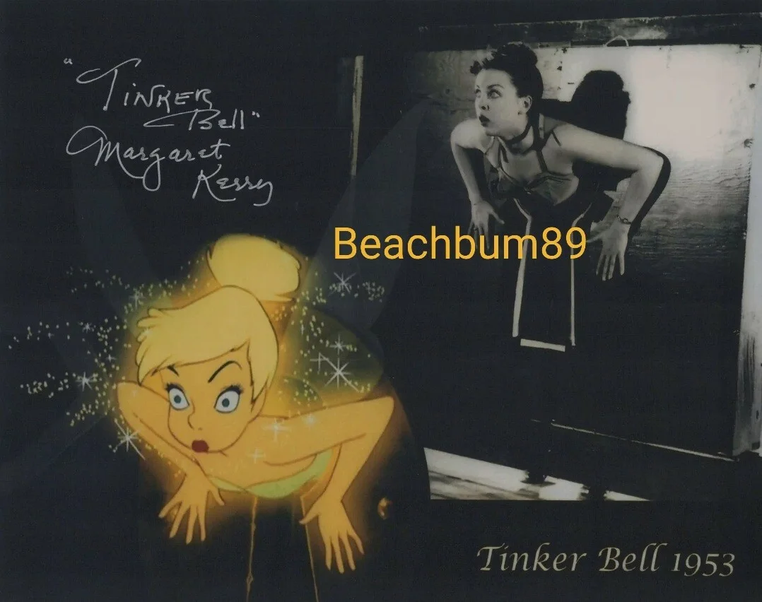Margaret Kerry — MARGARET KERRY Walt Disney's Model for "Tinker Bell" - Signed 8x10 Photo W/COA.